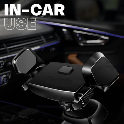 In-Car Adjustable Grip Air Vent Holder TG-H20 Universal Car Phone Mount for 4.5-7 Inch Mobile Phones | ABS Silicone Air Vent Phone Holder Adjustable Grip Car Smartphone Stand