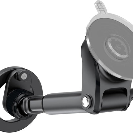 In-Car Magnetic Dashboard & Windshield Phone Holder – MagSafe Open-Ring Mount, Telescopic Extending Arm, PopSocket & Ring Holder Compatible, Suction Cup