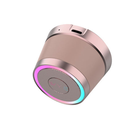 Magnetic Wireless Bluetooth Speaker with RGB Ring Light – Mini Portable Speaker, Magnetic Base, TWS Stereo Pairing, Hands-Free Calling, USB-C Charging, Premium Metal Conical Design