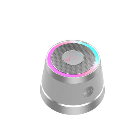 Magnetic Wireless Bluetooth Speaker with RGB Ring Light – Mini Portable Speaker, Magnetic Base, TWS Stereo Pairing, Hands-Free Calling, USB-C Charging, Premium Metal Conical Design
