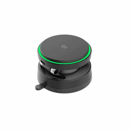 Qi2.2 25W Wireless Car Charger Mount – MagSafe Magnetic Phone Holder with Vacuum Suction Cup, Dual-Ring Magnets, 360° Rotation, LED Indicator, 3-Layer Nano Gel Base