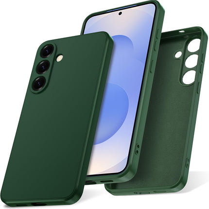 Green phone case on a white background for Samsung S24