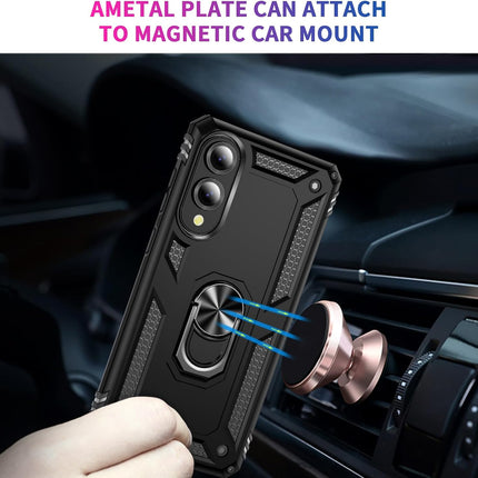 Phone case with magnetic car mount attachment on a dark background for Samsung S25 Edge