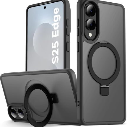 Phone case with ring holder for Samsung S25 Edge on a white background for Samsung S25 Edge