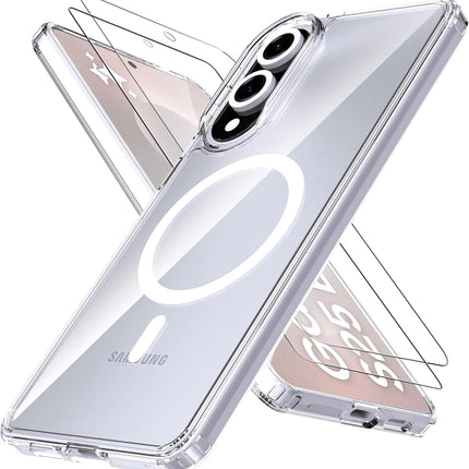 Samsung phone case with screen protector on a white background for Samsung S25 Edge