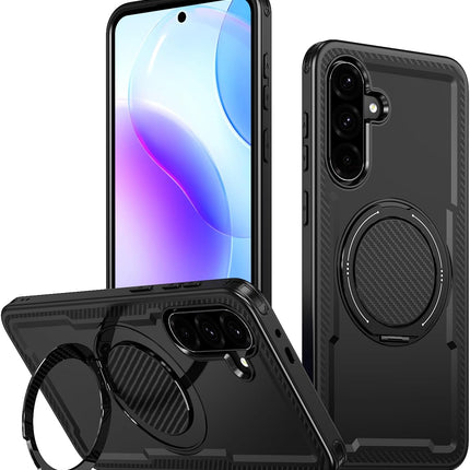 Samsung Galaxy S25 FE 5G, 360° rotating bracket supports wireless charging,shockproof ultra-thin military grade