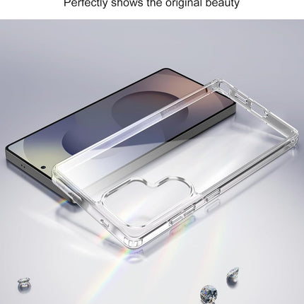 Samsung Galaxy S25 Ultra Case 6.9" Crystal Clear Transparent TPU Shockproof Drop-Proof Four-Corner Air Cushion Ultra-Thin Ultra-Light Wireless Charging Washable Protective Cover + FREE 6D Tempered Glass Screen Protector