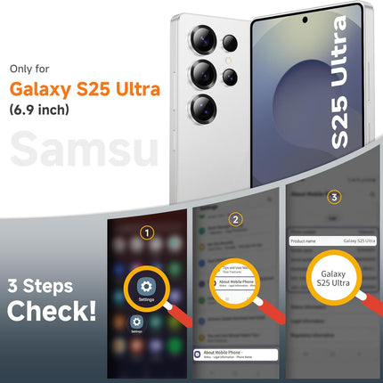 Samsung Galaxy S25 Ultra Case MagSafe Compatible 3X Stronger Magnetic Ring Built-in Kickstand Military Grade Shockproof Anti-Scratch Translucent Frosted Matte Slim Cover 5 Colours + FREE 6D Tempered Glass Screen Protector