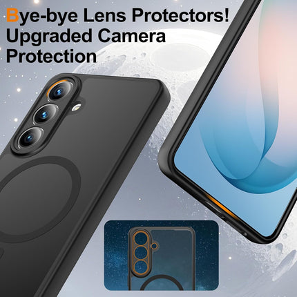Samsung Galaxy S26 Plus Case Magnetic Shockproof, Full Camera Protection, Fit for MagSafe, with Screen Protector X1, Translucent Anti-Fingerprint Case