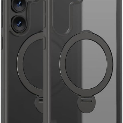 Samsung Galaxy S26 Plus frosted protective cover rotating bracket magnetic phone case + FREE 6D Tempered Glass Screen Protector