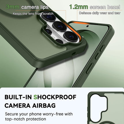 Samsung Galaxy S26 Ultra Case MagSafe Compatible | Military-Grade Drop Tested 18FT | Slim Shockproof Translucent Matte Cover | N52 Magnetic Lock | Camera Lens Protection + FREE 6D Tempered Glass Screen Protector