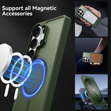 Samsung Galaxy S26 Ultra Case MagSafe Compatible | Military-Grade Drop Tested 18FT | Slim Shockproof Translucent Matte Cover | N52 Magnetic Lock | Camera Lens Protection + FREE 6D Tempered Glass Screen Protector