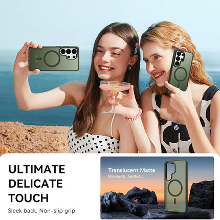 Samsung Galaxy S26 Ultra Case MagSafe Compatible | Military-Grade Drop Tested 18FT | Slim Shockproof Translucent Matte Cover | N52 Magnetic Lock | Camera Lens Protection + FREE 6D Tempered Glass Screen Protector