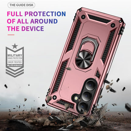 Samsung Galaxy S26+ Shockproof and Bumper Back Cases with Kickstand Function Protective Phone Cover + FREE 6D Tempered Glass Screen Protector