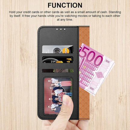 Samsung S25 Edge Leather Wallet Flip Case with 4 Card Slots Money Pocket RFID Blocking Magnetic Closure Kickstand | Shockproof TPU Cover for Galaxy S25 Edge 5G | Free 6D Tempered Glass Screen Protector