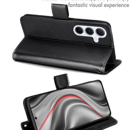 Samsung Galaxy S25 Plus Wallet Case PU Leather with RFID Blocking, 3 Card Slots, Cash Pocket, Adjustable Kickstand, Wrist Strap, Magnetic Closure, Shockproof TPU + FREE 6D Tempered Glass Screen Protector