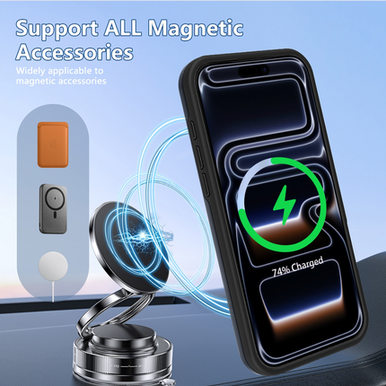 MagSafe Camera Stand Case for iPhone 17 Pro + 1 Pack Tempered Glass Screen Protector (KIT)