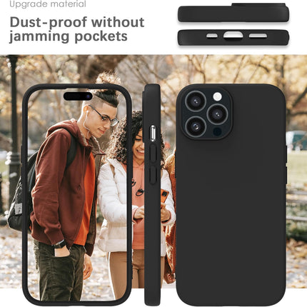 iPhone 11 Pro Max Silicone Case Soft-Touch Shockproof Dustproof Antiskid Full Body Armour Cover + FREE 6D Tempered Glass Screen Protector — Premium Liquid Silicone Phone Case for Apple iPhone 11 Pro Max 6.5-Inch 2019