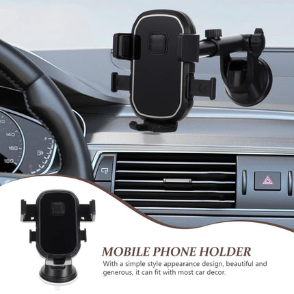 Suction Cup 360° Rotation Car Phone Holder Adjustable Dashboard & Windshield Mount H6 | Universal Mobile Holder for iPhone Samsung Android | Extendable Arm 11-20cm Strong Grip Smartphone Stand