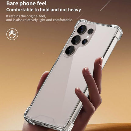 Samsung Galaxy S25 Ultra Case 6.9" Crystal Clear Transparent TPU Shockproof Drop-Proof Four-Corner Air Cushion Ultra-Thin Ultra-Light Wireless Charging Washable Protective Cover + FREE 6D Tempered Glass Screen Protector