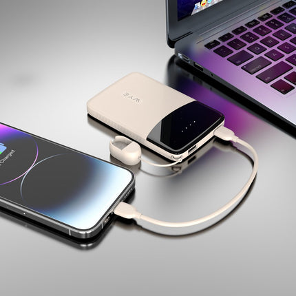 5K Power Bank with Built-in Cables