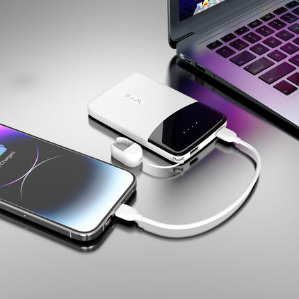 5K Power Bank with Built-in Cables