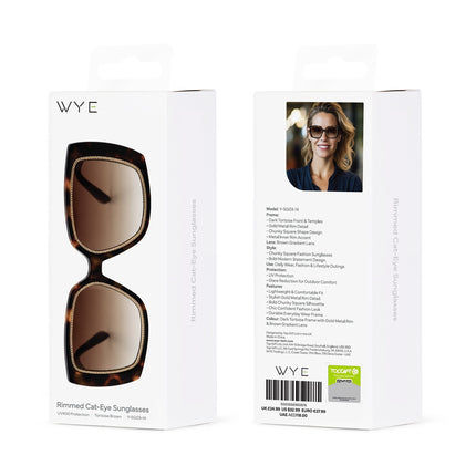 Sports Sunglasses Rimmed Cat-Eye