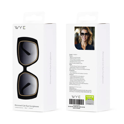 Sports Sunglasses Rimmed Cat-Eye