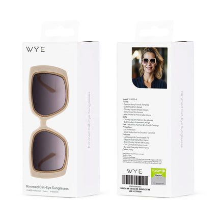 Sports Sunglasses Rimmed Cat-Eye