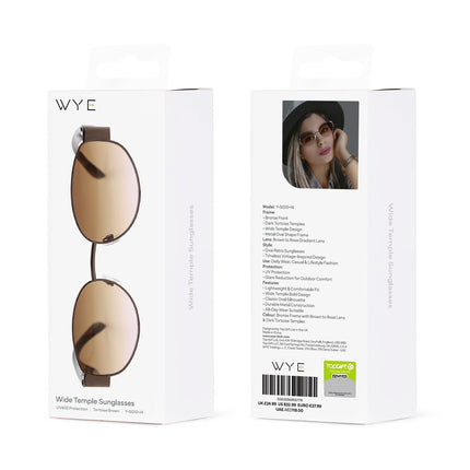 Sports Sunglasses Wide Temple