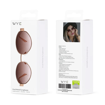 Sports Sunglasses Oval Metal