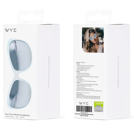 Sports Sunglasses Two-Tone Wrap