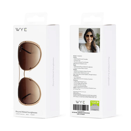 Sports Sunglasses Round Metal