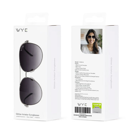 Sports Sunglasses Glitter Aviator