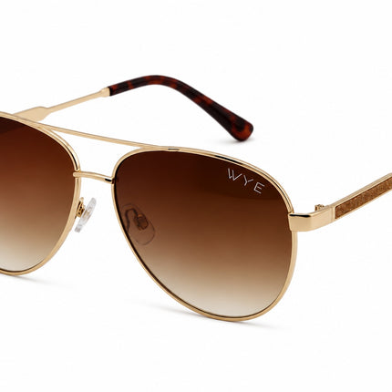 Sports Sunglasses Glitter Aviator