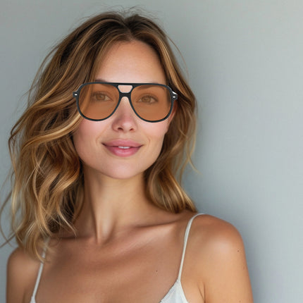 Round Double-Bridge Sunglasses