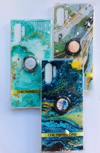 iPhone 12 Pro Max TPU Marble Design Ring Case - Mix
