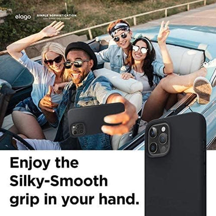 Premium Silicone Case for iPhone 12 Pro Max (6.7") Full Body Protection + FREE 6D Tempered Glass Screen Protector | Soft Touch Slim Shockproof Cover