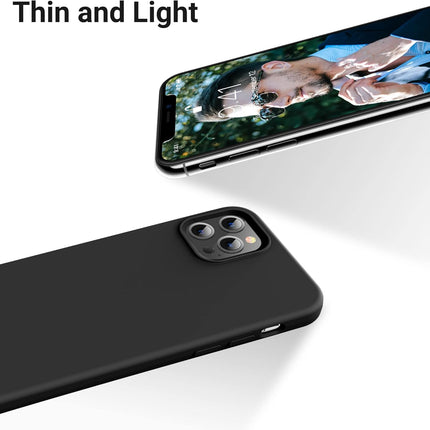 Premium Silicone Case for iPhone 12 Pro Max (6.7") Full Body Protection + FREE 6D Tempered Glass Screen Protector | Soft Touch Slim Shockproof Cover