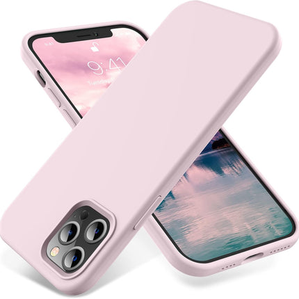 Premium Silicone Case for iPhone 12 Pro Max (6.7") Full Body Protection + FREE 6D Tempered Glass Screen Protector | Soft Touch Slim Shockproof Cover