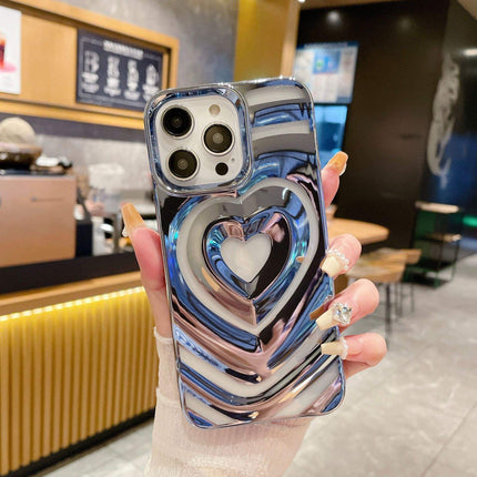 iPhone 12 Pro Max Heart Printed TPU Case + FREE 6D Tempered Glass Screen Protector