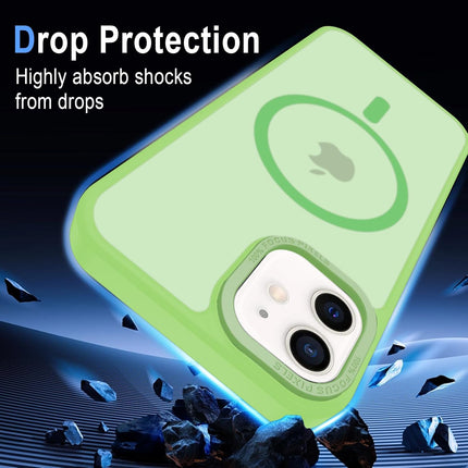 iPhone 11 Magnetic MagSafe Compatible Case – Matte Translucent Shockproof Cover with Strong Magnet, Scratch-Resistant PC Back + TPU Bumper + FREE 6D Tempered Glass Screen Protector