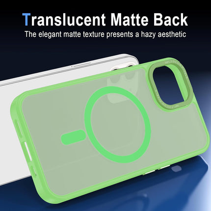 iPhone 11 Magnetic MagSafe Compatible Case – Matte Translucent Shockproof Cover with Strong Magnet, Scratch-Resistant PC Back + TPU Bumper + FREE 6D Tempered Glass Screen Protector
