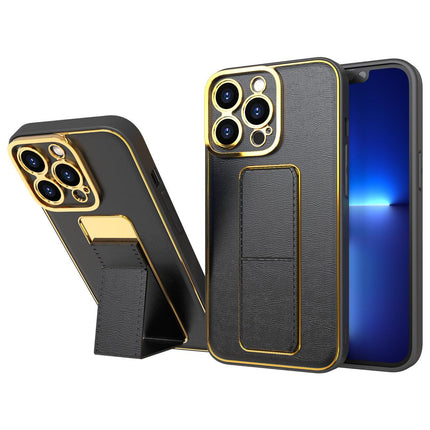 iPhone 12 Pro Max Back Case With Folding Stand + FREE 6D Tempered Glass Screen Protector