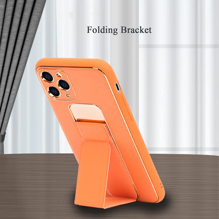 iPhone 12 Pro Max Back Case With Folding Stand + FREE 6D Tempered Glass Screen Protector