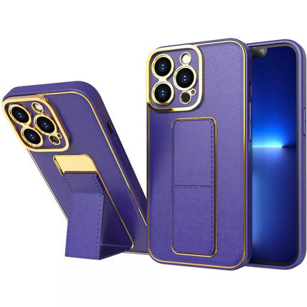 iPhone 12 Pro Max Back Case With Folding Stand + FREE 6D Tempered Glass Screen Protector