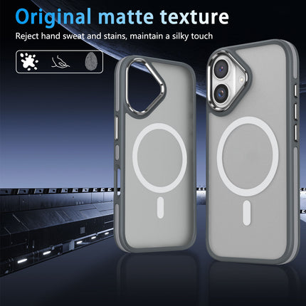 iPhone 16 LuxLite Shield Bicolor MagSafe Case – Shockproof TPU Cover + FREE 6D Tempered Glass
