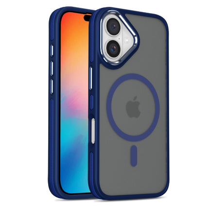 iPhone 16 LuxLite Shield Bicolor MagSafe Case – Shockproof TPU Cover + FREE 6D Tempered Glass