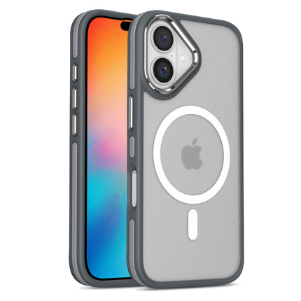 iPhone 16 LuxLite Shield Bicolor MagSafe Case – Shockproof TPU Cover + FREE 6D Tempered Glass