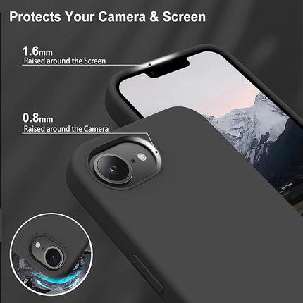 iPhone 16E Soft Matte Silicone Case – Slim Shockproof Cover + FREE 6D Tempered Glass Screen Protector